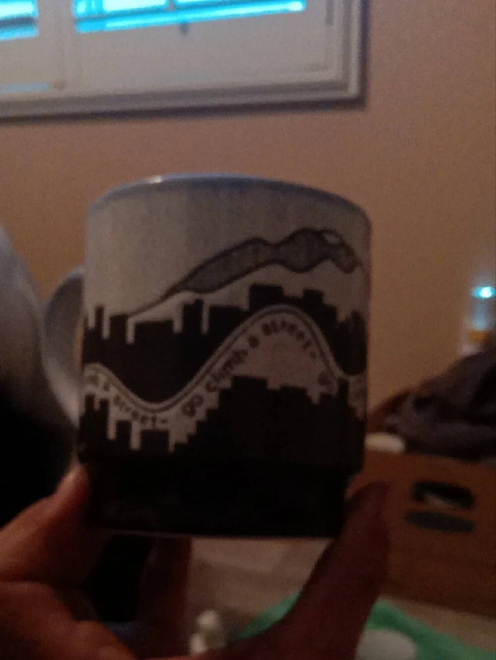 San Francisco Skyline Ceramic Mug with Red Sun